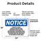 Signmission Ethylene Oxide Cancer Hazard And Reproductive OSHA Notice Sign, Plastic, 24in W x 18in L, 2PK OS-2PACK-NS-P-1824-L-12180 - alternate 6
